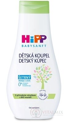 HiPP BABYSANFT Dětská koupel šetrná, s výtažkem z Bio mandlí (inov.2022) 1x350 ml