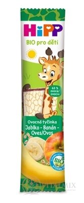 HiPP BIO Ovocná tyčinka Jablko-Banán-Oves oplatka pro děti (inov.2023) 1x23 g