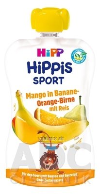 HiPP HiPP SPORT Hruška Pomar. Mango Banán Rýže kapsička (od 1.rok) ovocný příkrm 1x120 ml