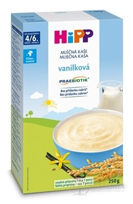 HiPP Mléčná první KAŠE PRAEBIOTIK vanilková (od ukonč. 4/6. měsíce) 1x250 g