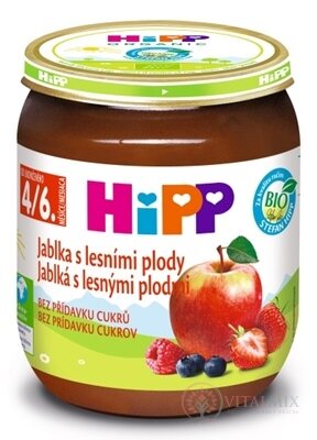 HiPP Příkrm ovocný BIO Jablka s lesními plody (od ukonč. 4./6. měsíce) 1x125 g