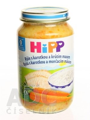 HiPP Příkrm Rýže s karotkou a krůtím masem Junior menu (od ukonč. 9. měsíce) 1x220 g