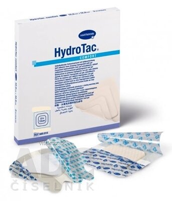 HydroTac Comfort - krytí na rány pěnové Hydropol. impregnované gelem, samolepicí (8x8 cm) 1x10 ks
