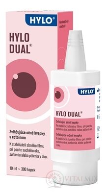 HYLO DUAL zvlhčující oční kapky 1x10 ml