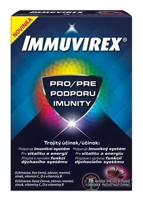 IMMUVIREX pastilky s příchutí černého bezu 1x16 ks
