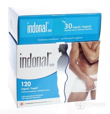 Indonal man akciové balení cps 120 + Indonal man cps 30 zdarma (150 ks), 1x1 set