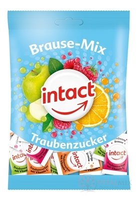 INTACT Braus - Mix Hroznový cukr s vitamínem C šumivé pastilky 1x100 g