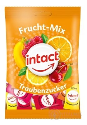 INTACT Frucht - Mix Hroznový cukr pastilky s příchutí ovoce 1x100 g