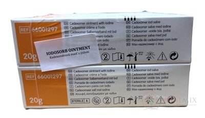 IODOSORB OINTMENT antimikrobiální mast s jódkadexomerem 2x20 ks