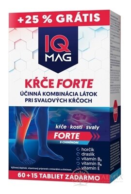 IQ MAG KŘEČE FORTE (+25% GRATIS) tbl 60+15 zdarma (75 ks)