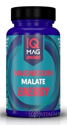 IQ MAG ORGANIC ENERGY Organický HOŘČÍK+Vitamin B6 cps 1x90 ks