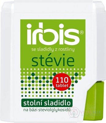 Irbis Stévie (inovace 2019) tbl (stolní sladidlo na bázi glykosidů steviolu) 1x110 ks
