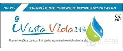 iVista Vida 2,4% Oftalmologický roztok stříkačka hydroxypropylmethylcelulózy 1x2 ml