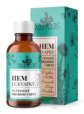 JV KAPKY - HEM na činnost tlustého střeva 1x50 ml