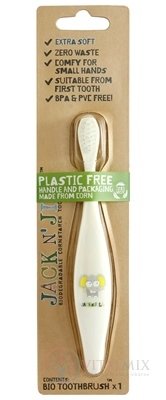 JACK N&#39;JILL BIO Dětská zubní kartáček Sloník ELLIE extra měkká 1x1 ks