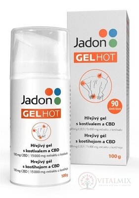 Jadon GEL HOT hřejivý gel s kostivalem a CBD 1x100 g