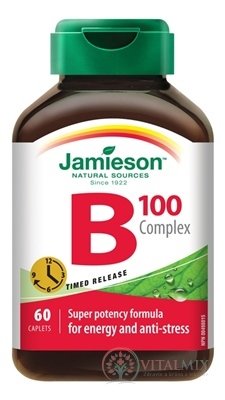 JAMIESON B-KOMPLEX 100 mg s postupným uvolňováním tbl 1x60 ks