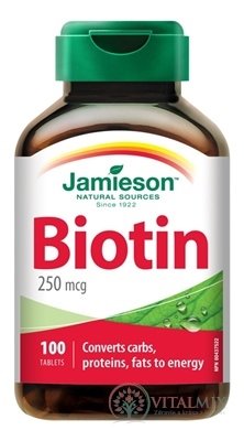 JAMIESON biotin 250 mikrogramů tbl 1x100 ks