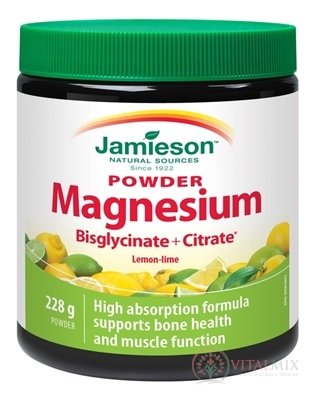 JAMIESON HOŘČÍK DRINK MIX plv (s citronově-limetkovou příchutí) 1x228 g