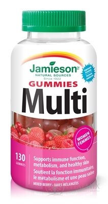 JAMIESON MULTI GUMMIES PRO ŽENY želatinové pastilky s jahodovou příchutí 1x130 ks