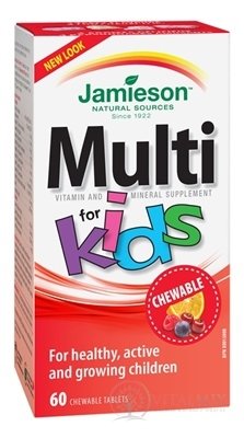 JAMIESON MULTI KIDS MULTIVITAMÍN tbl na cucání pro děti 1x60 ks