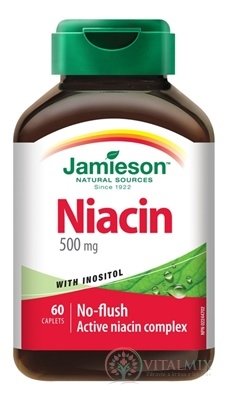 JAMIESON Niacin 500 mg S inositolu tbl 1x60 ks