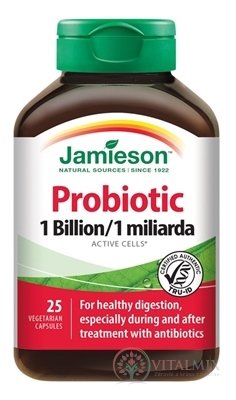 JAMIESON PROBIOTIC 1 miliardy cps směs bakteriálních kultur - 5 kmenů 1x25 ks