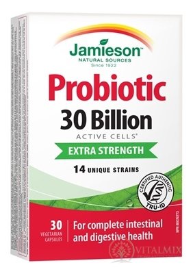 JAMIESON PROBIOTIC 30 MILIARD cps směs bakteriálních kultur - 14 kmenů 1x30 ks