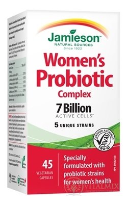 JAMIESON PROBIOTIC COMPLEX PRO ŽENY cps směs bakteriálních kultur - 5 kmenů 1x45 ks