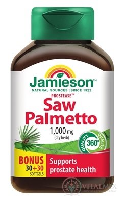 JAMIESON PROSTEASE SAW PALMETTO 125 mg cps 30 + 30 zdarma (60 ks)