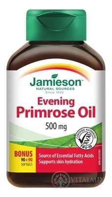 JAMIESON pupalkového oleje cps 90 + 90 zdarma (180 ks)