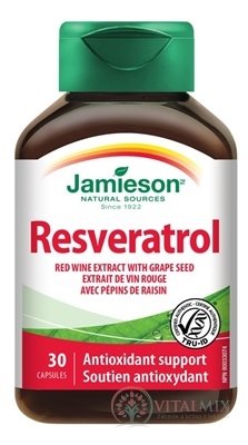 JAMIESON RESVERATROL 50 mg cps extrakt z červeného vína 1x30 ks