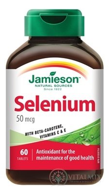 JAMIESON SELEN 50 mikrogramů s betakarotenem a VIT. C a E tbl 1x60 ks