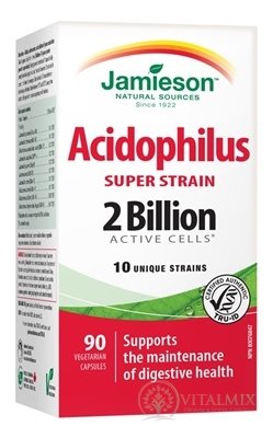 JAMIESON SUPER STRAIN ACIDOPHILUS cps komplex bakteriálních kultur - 10 kmenů 1x90 ks