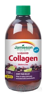 JAMIESON TEKUTÝ KOLAGEN NA KLOUBY A VAZIVA s přírodní příchutí bezu a limetky 1x350 ml