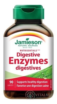 JAMIESON TRÁVICÍ ENZYMY NUTRISENTIALS tbl 1x90 ks