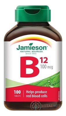 JAMIESON VITAMIN B12 METYLKOBALAMÍN 100 mikrogramů tbl 1x100 ks