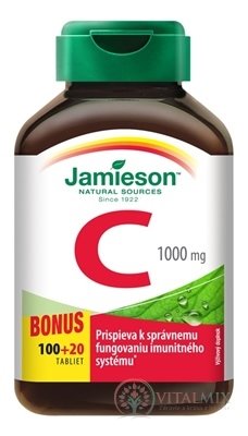 JAMIESON VITAMIN C 1000 mg tbl 100 + 20 zdarma (120 ks)