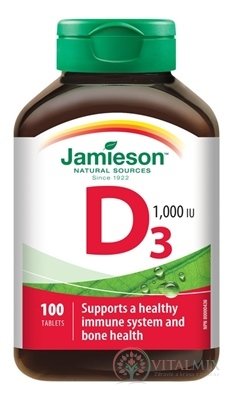 JAMIESON VITAMIN D3 1000 IU tbl 1x100 ks