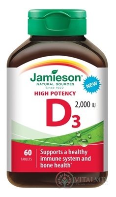 JAMIESON VITAMIN D3 2000 IU tbl 1x60 ks