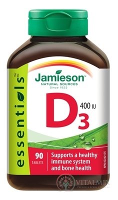 JAMIESON VITAMIN D3 400 IU tbl 1x90 ks