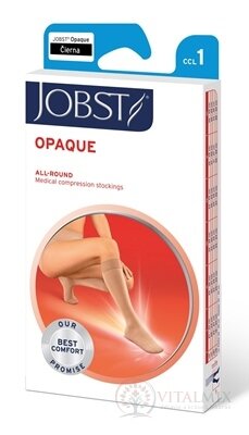 JOBST OPAQUE kompresivní lýtkové punčochy I.KT, se zavřenou špičkou, černé, vel. S III., 1x1 pár