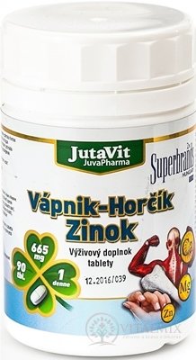 JutaVit Vápník Hořčík Zinek tbl 1x90 ks