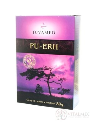 JUVAMED PU-ERH ČERNÝ ČAJ sypaný 1x50 g