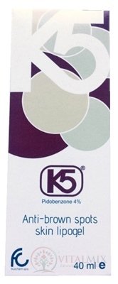 K5 Lipogel na depigmentaci hnědých skvrn 1x40 ml