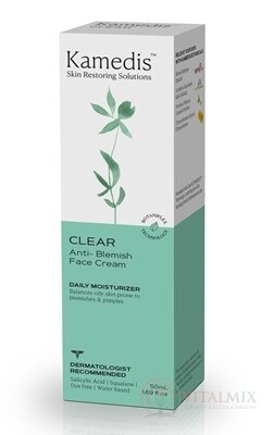 Kamedis CLEAR Anti-Blemish FACE CREAM krém proti nedokonalostem pleti (inov.2023) 1x50 ml