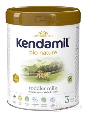 KENDAMIL BIO Nature 3 HMO+ následná mléčná kojenecká výživa (od ukonč. 10. měsíce) 1x800 g