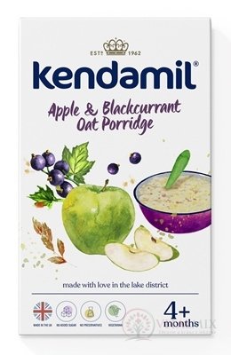 Kendama Jemná kaše Jablko a černý rybíz obilno - mléčná (od ukonč. 4. měsíce) 1x200 g