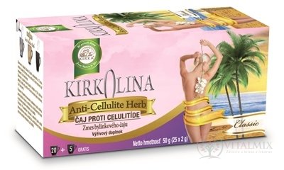 KIRKOLINA Classic Anti-cellulite Herb bylinná směs v nálevových sáčcích 25x2g (50 g)
