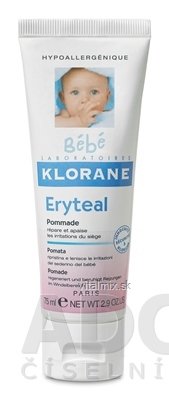 KLORANE BEBE ERYTEAL POMMADE mast na spařenou pokožku 1x75 ml